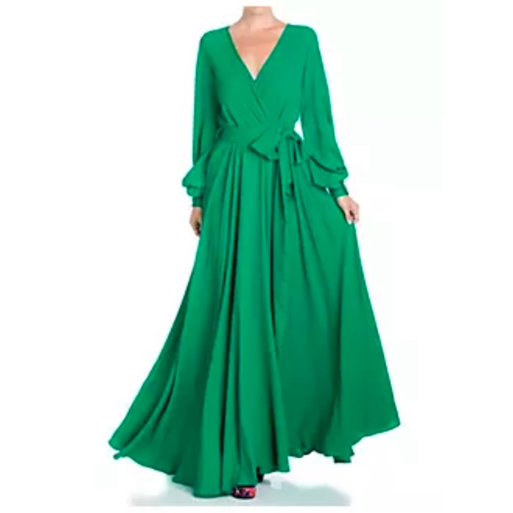 Elegant Green Maxi Dress